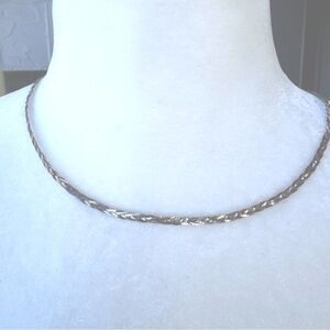 Braided 3 strand Sterling Necklace